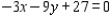 Sketch the straight line defined by the linear equation by finding the x- and y- intercepts.