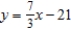 Find the point of intersection of the pair of straight lines. Round the answers to nearest three decimal places. 2x + 4y + 42 = 0