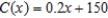 Find the break-even point for the firm whose cost function C and revenue function R are given. ;