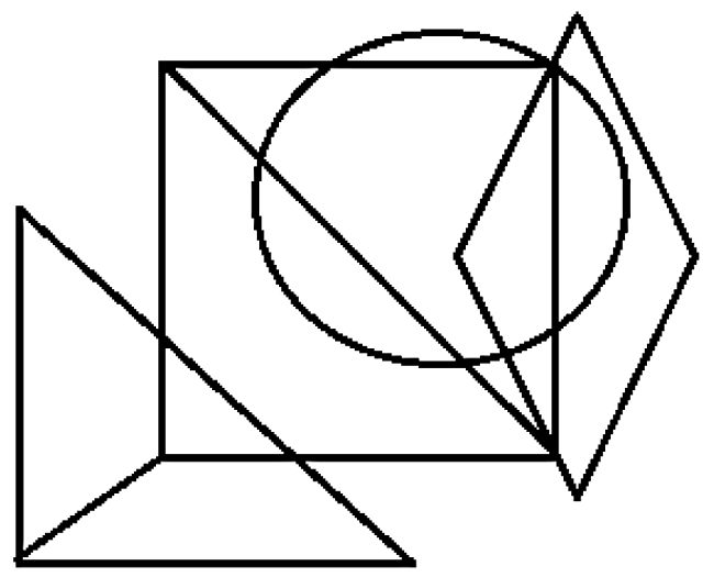 Jim and John decide to play a game. Jim draws a shape consisting only of lines and he asks John to put his pencil on the drawing and trace each and every line once and only once, without lifting his pencil. Is John able to complete this task? (a) Yes (b) No