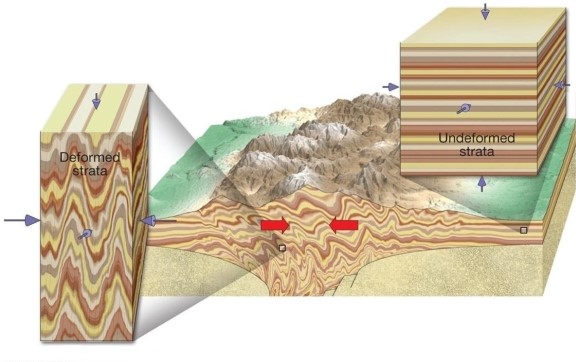 What type of stress (pressure)is illustrated in the diagram below?  