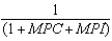 <strong>The formula for the Keynesian multiplier with net exports is</strong> A) . B) . C) . D) . E) .