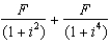 <strong>The proper equation to use in calculating the present discounted value of a sum F received in two years and again in four years is</strong> A)   B)   C)   D)   <div style=padding-top: 35px> 