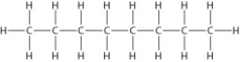 Below is the structure of octane, the major component of gasoline. What type(s) of bond(s) is(are) found in a molecule of octane?