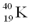 When undergoes beta-decay, the product is .