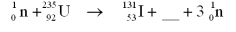 <strong>Which of the following correctly balances this nuclear fission reaction? </strong> A) B) C) D)