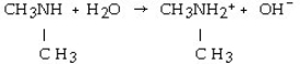 <strong>Which of the following represents the complete neutralization of N,N-dimethylamine?</strong> A) B) C) D) E)