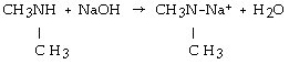 <strong>Which of the following represents the complete neutralization of N,N-dimethylamine?</strong> A) B) C) D) E)
