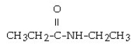 <strong>One name for this compound is </strong> A) N-ethylpropanamide. B) N-ethylacetamide. C) pentanamide. D) N,N-diethylacetamide. E) ethylpropionamide.