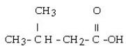 <strong>What is the IUPAC name for this compound? </strong> A) pentanoic acid B) γ-methylbutanoic acid C) 3-methylbutanoic acid D) γ-methyl butyric acid E) 2-methyl-4-butanoic acid