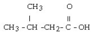 <strong>What is the IUPAC name for this compound? </strong> A) pentanoic acid. B) 2-methylbutanoic acid. C) 3-methylbutanoic acid. D) 2-methyl butyric acid. E) 2-methyl-4-butanoic acid.