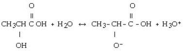 <strong>Which of the following is the reaction for the ionization of β-hydroxypropanoic acid in water?</strong> A) B) C) D) E)