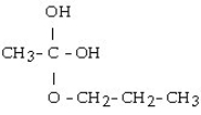 <strong>Which of these compounds is the ester formed from the reaction of acetic acid and 1-propanol?</strong> A) B) C) D) E)