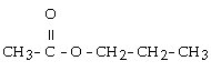 <strong>Which of these compounds is the ester formed from the reaction of acetic acid and 1-propanol?</strong> A) B) C) D) E)