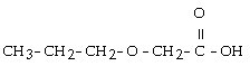 <strong>Which of these compounds is the ester formed from the reaction of acetic acid and 1-propanol?</strong> A) B) C) D) E)