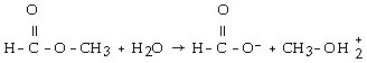 <strong>Which of the following is the reaction for the saponification of methyl acetate?</strong> A) B) C) D) E)