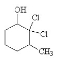 <strong>The condensed structural formula for 2,3-dichloro-4-methylcyclohexanol is</strong> A) B) C) D) E)