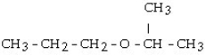 <strong>What is the structural formula of the ether formed in this reaction? </strong> A) B) C) CH3 - CH₂ - CH₂ - O - CH₂ - CH₂ - CH3 D) E) CH3 - CH₂ - O - CH₂ - CH3