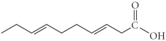 <strong>Which of the following fatty acids is most likely to be a liquid at room temperature?</strong> A) B) C) D) E)