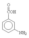 <strong>The compound below is named </strong> A)benzoic acid amine. B)3-aminobenzoic acid. C)2-acid aniline. D)benzamide. E)2-aminobenzoic acid.