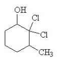 <strong>The condensed structural formula for 2,3-dichloro-4-methylcyclohexanol is</strong> A)   B)   C)   D)   E)   <div style=padding-top: 35px> 