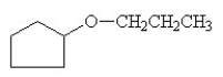 <strong>What is the name of this compound?  </strong> A)cyclopentyl propyl ether B)cyclopentyl propyl ketone C)1-cyclopropyl-1-propylalcohol D)propylcyclopentanol E)3-cyclopentylpropanol <div style=padding-top: 35px> 