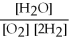 <strong>What is the correct form of the equilibrium constant for the reaction of hydrogen and oxygen to form water? The equation is: 2H2(g) + O2(g) ⇌ H2O(g)</strong> A)Kc = B)Kc = C)Kc = D)Kc = E)Kc =