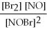<strong>For the following reaction, the equilibrium constant Kc is 2.0 at a certain temperature. Write the equilibrium constant expression of the equilibrium constant, Kc. 2NOBr(g) ⇌ 2NO(g) + Br2(g)</strong> A) B) C) D) E)