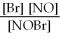 <strong>For the following reaction, the equilibrium constant Kc is 2.0 at a certain temperature. Write the equilibrium constant expression of the equilibrium constant, Kc. 2NOBr(g) ⇌ 2NO(g) + Br2(g)</strong> A) B) C) D) E)