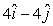 <strong>The position vector of an object is given by and 4 s later,its position vector is .The units are in m.The change in the position vector ,in m,is</strong> A) B) C) D) E)None of the above