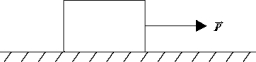 <strong>A 50-kg block rests on a horizontal surface.The coefficient of static friction \mu <sub>a</sub> = 0.50.The coefficient of kinetic friction \mu <sub>k</sub> = 0.35.A force of 250 N is applied as shown. </strong> A)The block remains at rest. B)The block moves and continues to move at constant velocity. C)The block accelerates to the right. D)The block does not move until is increased to greater than 490 N. E)No conclusions can be drawn concerning the movement of the block from the information given.
