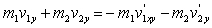 <strong>Two masses,m<sub>1</sub> and m<sub>2</sub>,are moving with velocities and when they collide.After the collision,the final velocities are and .Which of the following expressions is true? (The subscripts x and y represent the components along x and y respectively.)</strong> A) B) C) D) E)(A)and (B)
