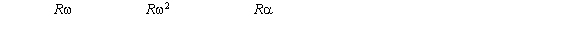 <strong>A point P is at a distance R from the axis of rotation of a rigid body.The linear speed,centripetal acceleration,and tangential acceleration of the point can be expressed as </strong> A) B) C) D) E)