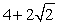 <strong>Four identical masses,each of mass M,are placed at the corners of a square of side L.The total potential energy of the masses is equal to -xGM <sup>2</sup>/L,where x equals</strong> A)4 B) C) D) E)