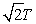 <strong>A body of mass M suspended from a spring oscillates with a period T.If the mass of the spring can be neglected,a body of mass 2M,suspended from the same spring,oscillates with a period of</strong> A)T/2 B) C)T D) E)2T