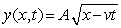 <strong>Which of the following function is NOT a possible wave equation? A and c are constants.The other symbols have their usual meaning.</strong> A)y(x,t)= 1/(x - vt) B)y(x,t)= A e<sup>-vxt/c </sup> C) D)y(x,t)= A cos (kx)sin (ωt) E)y(x,t)= A sin(kx + ωt)