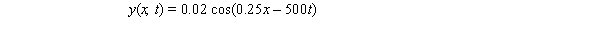 The equation of a traveling wave is where the units are SI.The velocity of the wave is