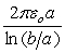 <strong>A capacitor is constructed by placing a conducting sphere of radius a concentrically inside a thin conducting spherical shell of radius b.Derive an expression for the capacitance of such a capacitor.</strong> A) B) C) D) E)It is not possible to construct such a capacitor.