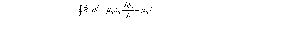 <strong>Maxwell generalized Ampère's law to read from which the displacement current is defined as</strong> A) B) C) D) E)