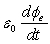 <strong>Maxwell generalized Ampère's law to read from which the displacement current is defined as</strong> A) B) C) D) E)