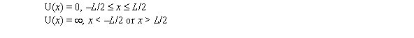 The solution for the time-independent Schrödinger equation with the following potential function and boundary conditions is