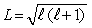 <strong>The orbital angular momentum L is related to the orbital quantum number by</strong> A) B) C) D) E)
