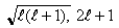<strong>If you measure the angular momentum of an electron in units of ,you find that the angular momentum is quantized to the value _______ units and that its component along any direction can have only the _______ values ranging from - to + units.</strong> A) B) C) D) E)