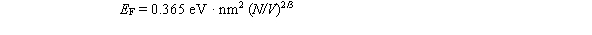 <strong>Use the following to answer the question: The Fermi energy in three dimensions at T = 0 is given by The Fermi energy for aluminum is approximately</strong> A)11.7 eV B)3.24 eV C)5.53 eV D)2.11 eV E)9.46 eV