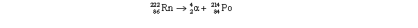 <strong>Radon (Rn)is a gas.Its nucleus decays with the emission of an alpha particle to form an isotope of polonium (Po): The masses of the particles are: The rest energy of a unified mass unit is 931.5 MeV.The kinetic energy of the ejected particles is</strong> A)6.26 MeV B)6.16 MeV C)6.04 MeV D)6.61 \times 10<sup>-3</sup> MeV E)5.73 MeV