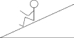 <strong> The free-body diagram that best represents the forces acting on the student at rest on the incline is </strong> A) 1 B) 2 C) 3 D) 4 E) 5