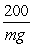 <strong>A projectile of mass m is propelled from ground level with kinetic energy of 450 J. At the exact top of its trajectory, its kinetic energy is 250 J. To what height above the starting point does the projectile rise?</strong> A) m B) m C) m D) m E) m