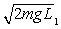 <strong>Use the figure to the right for the next problems. A flexible rope of mass m and length L = L<sub>1</sub> + L<sub>2</sub>, hangs over a frictionless peg, as shown in the figure. What is the speed of the rope when it just slides off the peg?</strong> A) B) C) D) E)