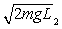 <strong>Use the figure to the right for the next problems. A flexible rope of mass m and length L = L<sub>1</sub> + L<sub>2</sub>, hangs over a frictionless peg, as shown in the figure. What is the speed of the rope when it just slides off the peg?</strong> A) B) C) D) E)