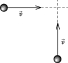 <strong> Two identical bodies of mass M move with equal speeds v. The direction of their velocities is illustrated above. The magnitude of the linear momentum of the system is</strong> A) 2Mv B) Mv C) 4Mv D) Mv E) Mv
